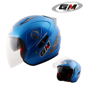 Helm GM Interceptor Solid-Blue-Metal