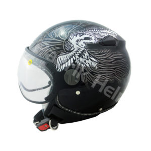 Helm Zeus ZS-210K Hitam/Silver