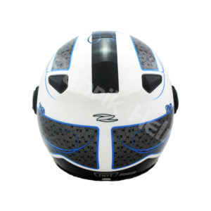Helm Zeus ZS-210K Putih/Biru