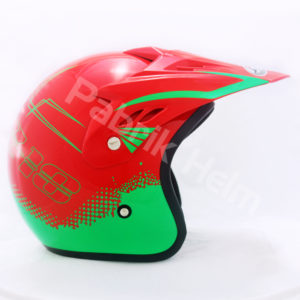 Helm JPN Cross PC18 Motif Z18 Merah