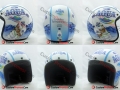 Helm Retro Kulit Aqua
