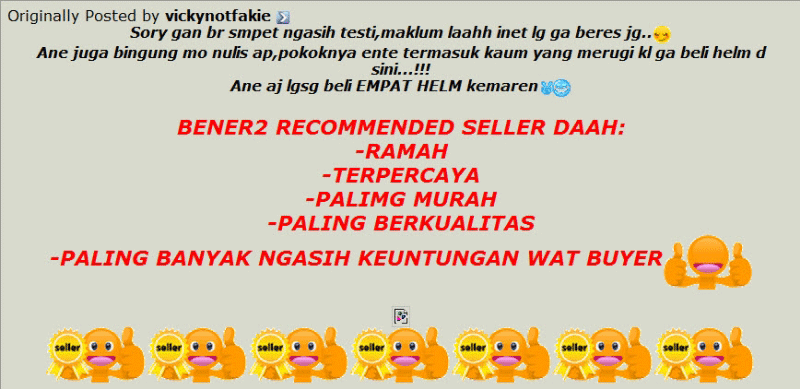 Testimonial pabrikhelm.com