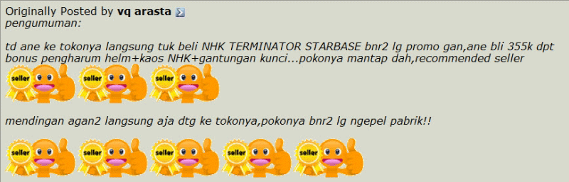 Testimonial pabrikhelm.com