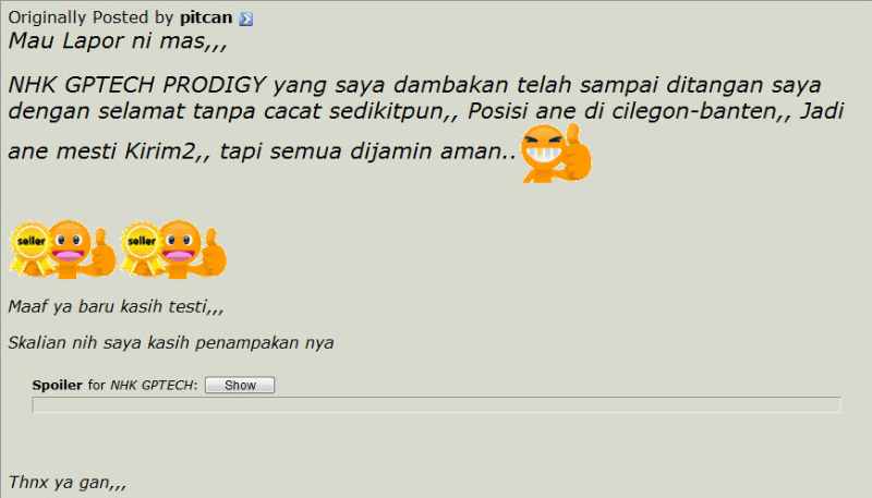 Testimonial pabrikhelm.com