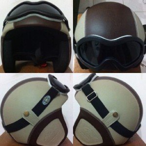 Helm Retro Kacamata