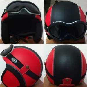 Helm Retro Kacamata