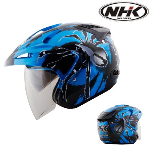 NHK Predator Tarantula 2Visor blue black