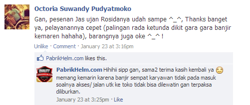 Testimonial pabrikhelm.com