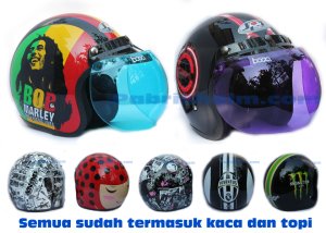 Helm Kaca Bogo JPN Motif