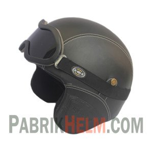 Helm Retro Kulit