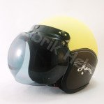 Helm JPN Retro Kulit Bordir Kaca Bogo