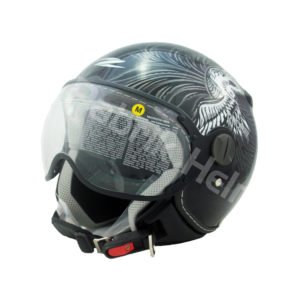 Helm Zeus ZS-210K Hitam/Silver