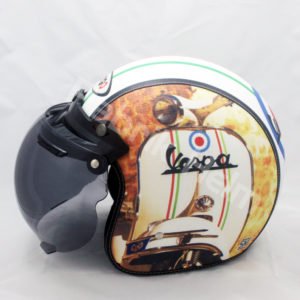 Helm Retro Gogo Vespa Italy