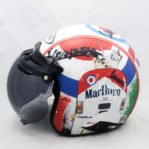 Helm Retro Gogo Vespa Marlboro