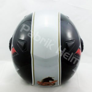 Helm Zeus ZS-210B Hitam/Silver