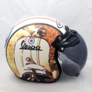 Helm Retro Gogo Vespa Italy