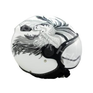 Helm Zeus ZS-210K Putih/Hitam