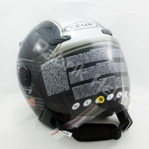 Helm Zeus ZS-210B Hitam/Silver
