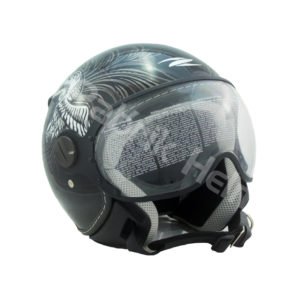 Helm Zeus ZS-210K Hitam/Silver