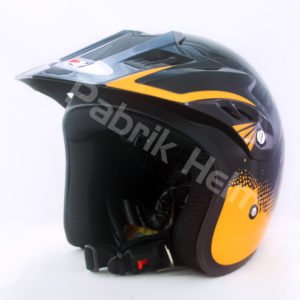 Helm JPN Cross PC18 Motif Z18 Hitam