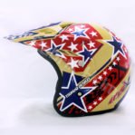 Helm JPN Cross PC18 Motif Star Cappucino