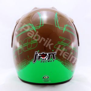 Helm JPN Cross PC18 Motif Z18 Coklat